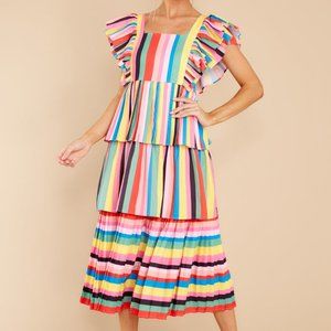 Frida Boardwalk Stripe Dress CROSBY BY MOLLIE BURCH